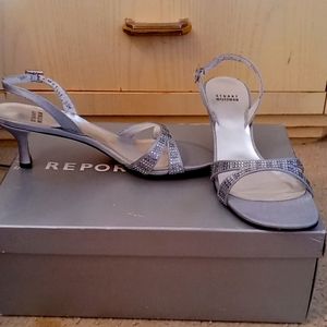Stuart Weitzman silver sandals
